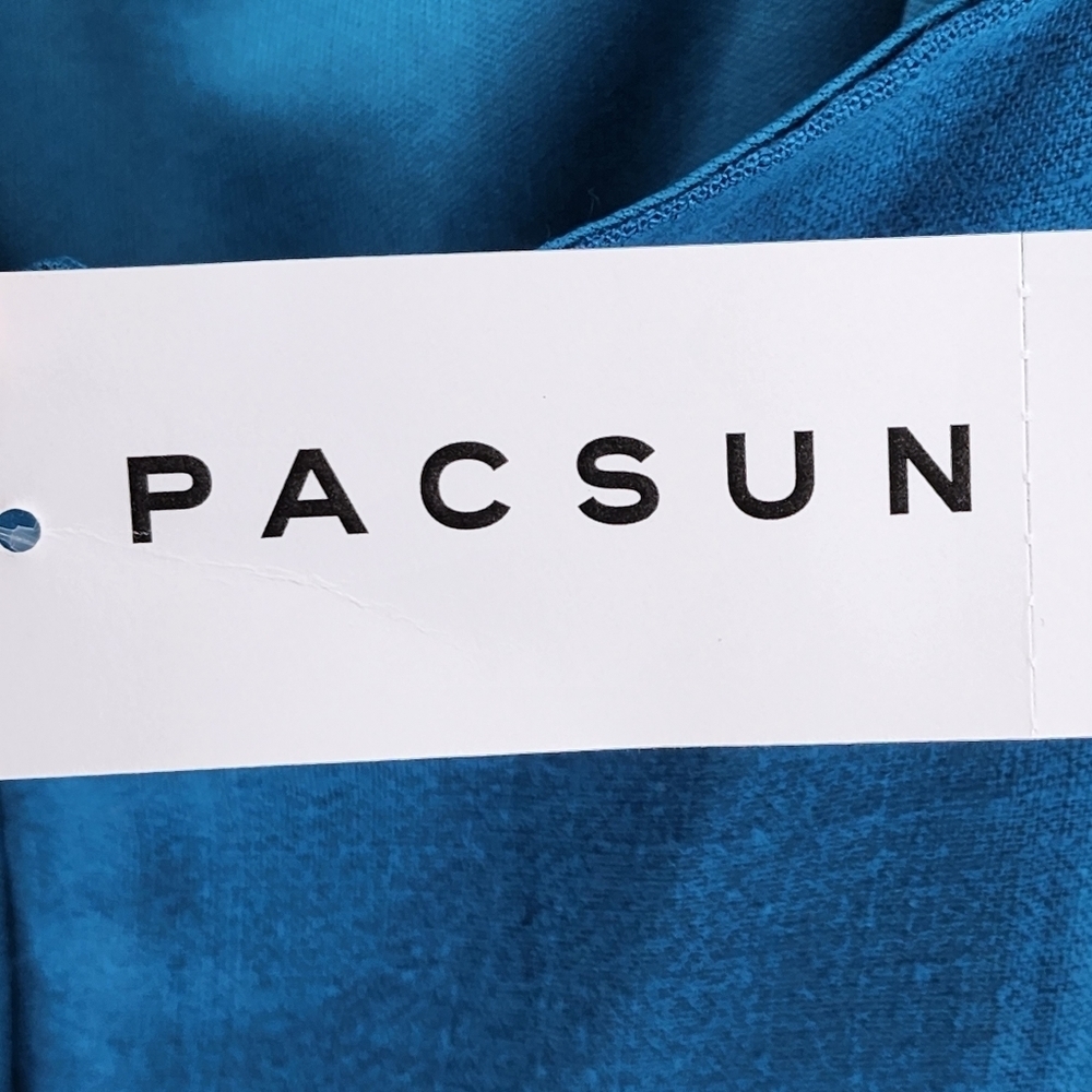Pacsun Women's Blue LA Hearts Ruched Linen Mini Dress - M - Picture 9 of 9